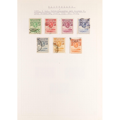 249 - BASUTOLAND 1933-65 FINE USED COLLECTION incl. 1933 set to 1s, 1938 definitive set, 1954 set to 5s, 1... 