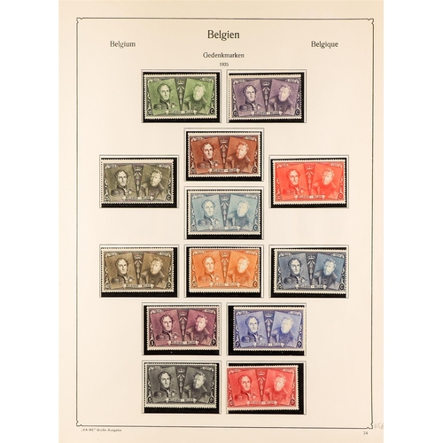 256 - BELGIUM 1909-33 USED COLLECTION plus some mint stamps scattered throughout, incl. 1910 Brussels Exhi... 