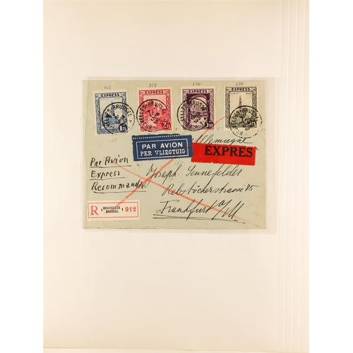 256 - BELGIUM 1909-33 USED COLLECTION plus some mint stamps scattered throughout, incl. 1910 Brussels Exhi... 