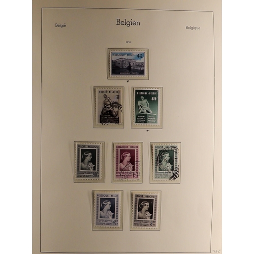 262 - BELGIUM 1951-81 COLLECTION of mainly fine used in an album with never hinged mint stamps scattered t... 