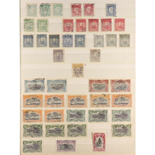 266 - BELGIAN COLONIES BELGIAN CONGO 1886-1960's used ranges incl. 1886 Leopold set to 25c, 1887-94 Leopol... 