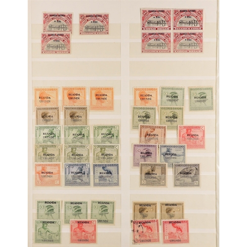 269 - BELGIAN COLONIES RUANDA - URUNDI 1916-59 mint and used collection, incl. postmark & shade interest, ... 