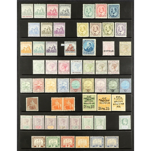 27 - COLLECTIONS & ACCUMULATIONS BRITISH COMMONWEALTH a range of better bits, incl. BARBADOS 1861-70 6d S... 