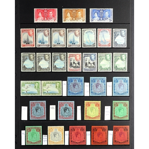 277 - BERMUDA 1937-52 MINT COLLECTION with a complete basic run, the 1938-52 Pictorials set incl. identifi... 