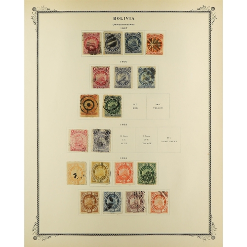 278 - BOLIVIA 1866-1971 COLLECTION of mint or used on Scott pages, with 19th Century ranges to 1b, later s... 