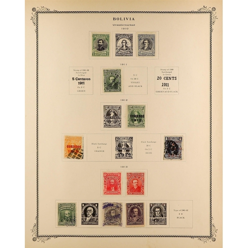 278 - BOLIVIA 1866-1971 COLLECTION of mint or used on Scott pages, with 19th Century ranges to 1b, later s... 