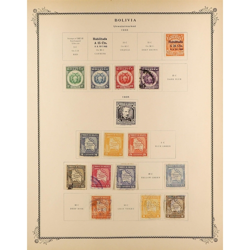 278 - BOLIVIA 1866-1971 COLLECTION of mint or used on Scott pages, with 19th Century ranges to 1b, later s... 