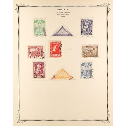 278 - BOLIVIA 1866-1971 COLLECTION of mint or used on Scott pages, with 19th Century ranges to 1b, later s... 