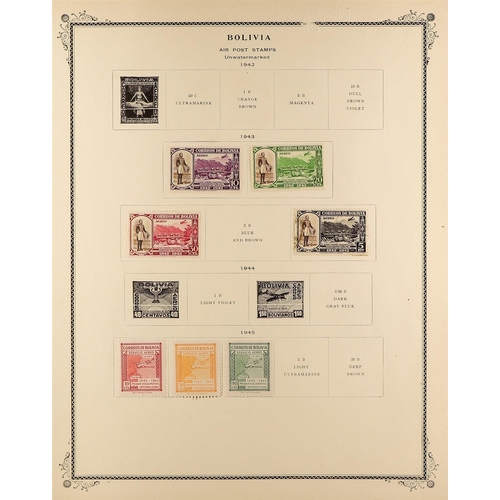 278 - BOLIVIA 1866-1971 COLLECTION of mint or used on Scott pages, with 19th Century ranges to 1b, later s... 