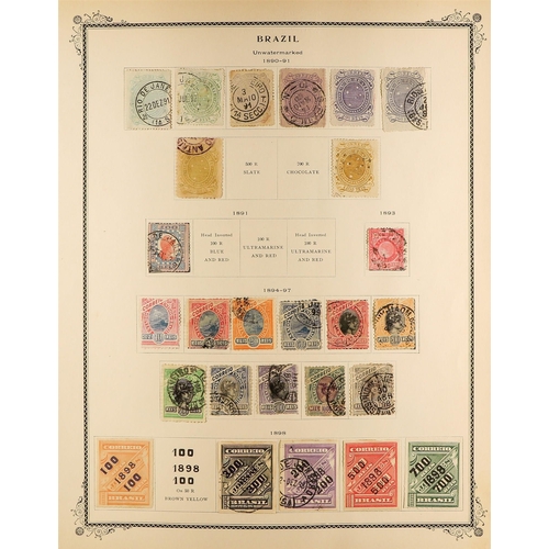 282 - BRAZIL 1850-1990's COLLECTION of mint & used incl. 1850's numeral imperfs & perf to 60c, 1860's to 5... 