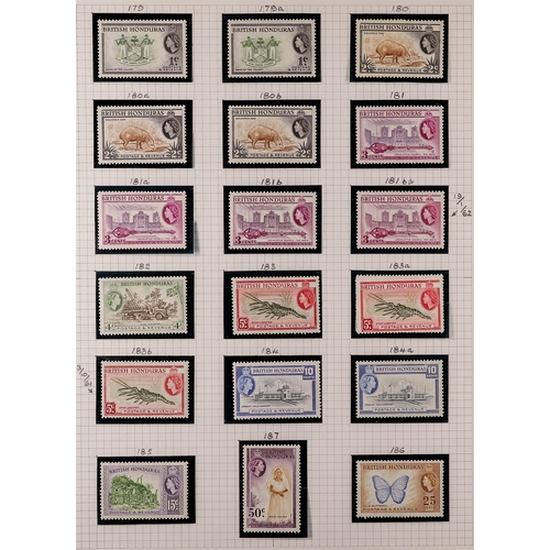 291 - BR. HONDURAS 1953-71 MINT/NHM COLLECTION a complete run from Coronation to Settlement Day set, SG 17... 