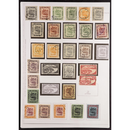 296 - BRUNEI 1895-1964 USED COLLECTION incl. 1895 ½c, 2c, 3c, 8c & 10c, 1906 overprints set to 10c on 16c ... 