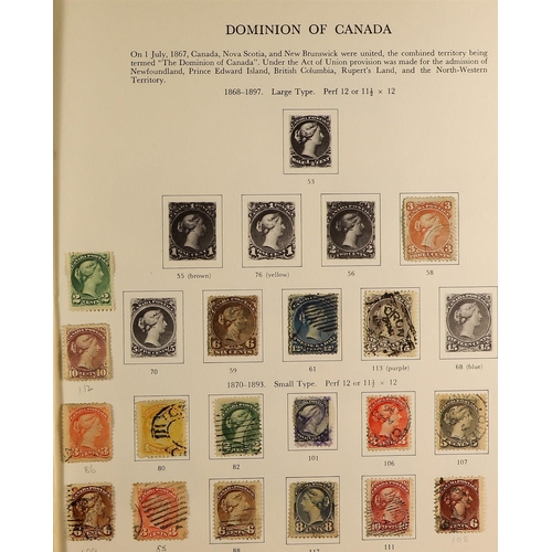 309 - CANADA 1859-1971 COLLECTION of mint and used in an album, incl. 1868-90 3c, 6c, 12½c & 15c Large Que... 