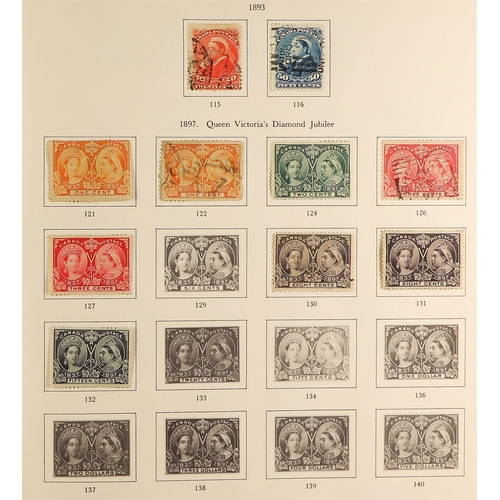 309 - CANADA 1859-1971 COLLECTION of mint and used in an album, incl. 1868-90 3c, 6c, 12½c & 15c Large Que... 