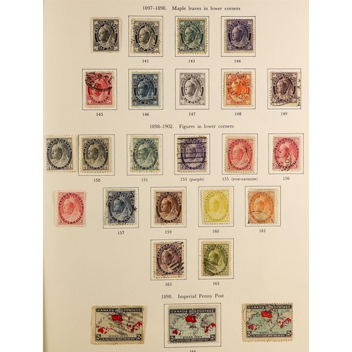 309 - CANADA 1859-1971 COLLECTION of mint and used in an album, incl. 1868-90 3c, 6c, 12½c & 15c Large Que... 