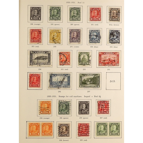 309 - CANADA 1859-1971 COLLECTION of mint and used in an album, incl. 1868-90 3c, 6c, 12½c & 15c Large Que... 