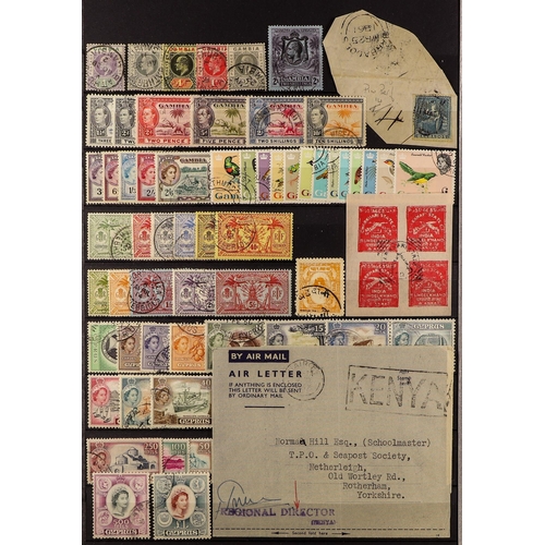 32 - COLLECTIONS & ACCUMULATIONS BRITISH COMMONWEALTH useful used ranges with British Levant, Sudan, East... 