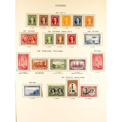 321 - CANADA 1937-49 mint collection on New Age printed leaves, incl. 1937 set to $1, War Effort etc. (60+... 