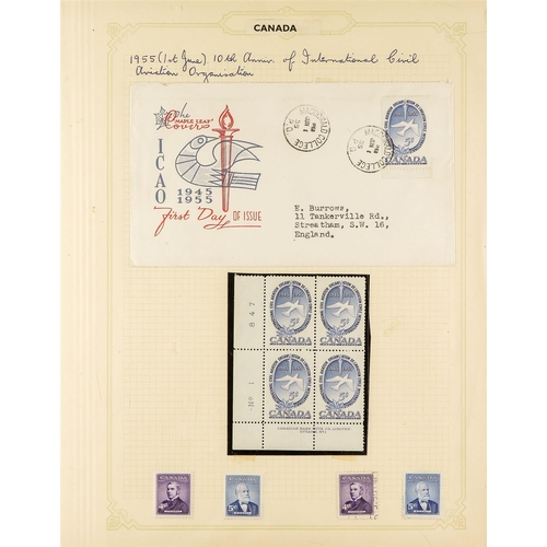 322 - CANADA 1953-1983 COLLECTION in an album, mint, never hinged mint & used stamps with multiples incl c... 