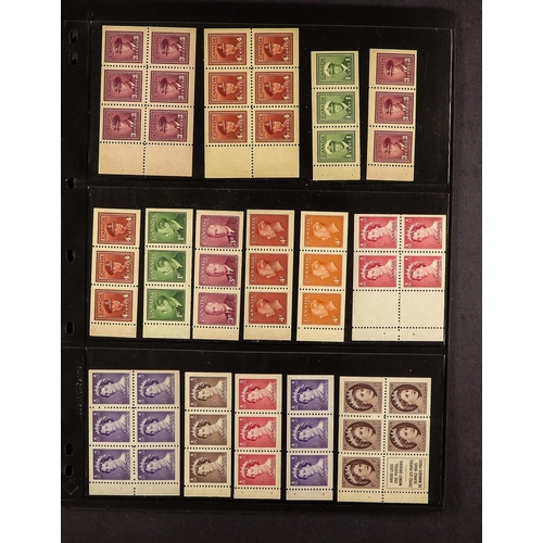 325 - CANADA BOOKLET PANES 1911-67 never hinged mint collection of all different incl. 1911-22 1c pane of ... 