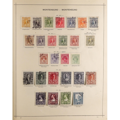 36 - COLLECTIONS & ACCUMULATIONS EUROPE 1854-1930 MINT & USED COLLECTION in a printed album, with Montene... 