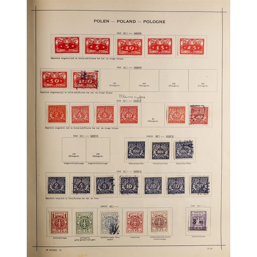 36 - COLLECTIONS & ACCUMULATIONS EUROPE 1854-1930 MINT & USED COLLECTION in a printed album, with Montene... 