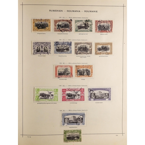 36 - COLLECTIONS & ACCUMULATIONS EUROPE 1854-1930 MINT & USED COLLECTION in a printed album, with Montene... 