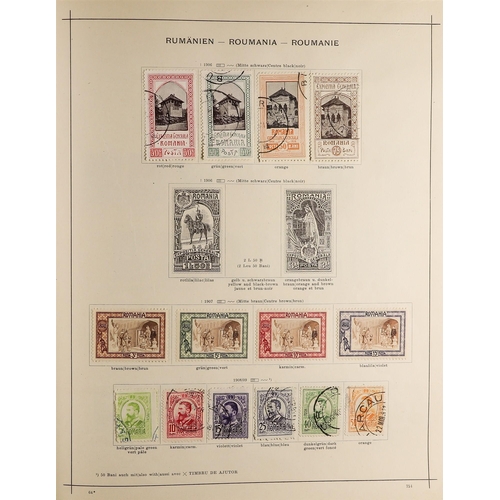 36 - COLLECTIONS & ACCUMULATIONS EUROPE 1854-1930 MINT & USED COLLECTION in a printed album, with Montene... 