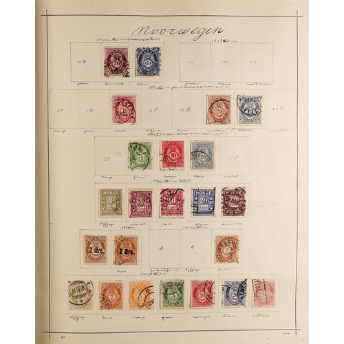 36 - COLLECTIONS & ACCUMULATIONS EUROPE 1854-1930 MINT & USED COLLECTION in a printed album, with Montene... 