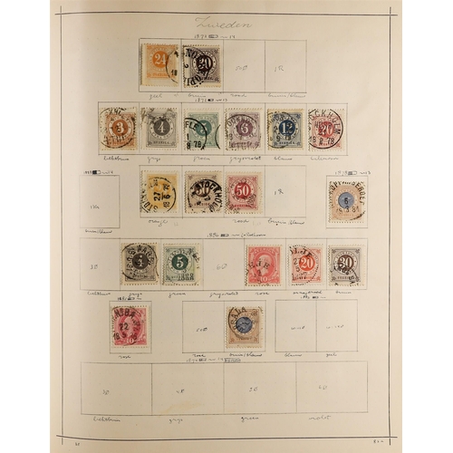 36 - COLLECTIONS & ACCUMULATIONS EUROPE 1854-1930 MINT & USED COLLECTION in a printed album, with Montene... 