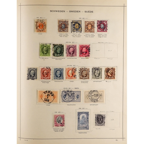 36 - COLLECTIONS & ACCUMULATIONS EUROPE 1854-1930 MINT & USED COLLECTION in a printed album, with Montene... 