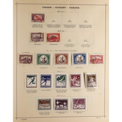 36 - COLLECTIONS & ACCUMULATIONS EUROPE 1854-1930 MINT & USED COLLECTION in a printed album, with Montene... 