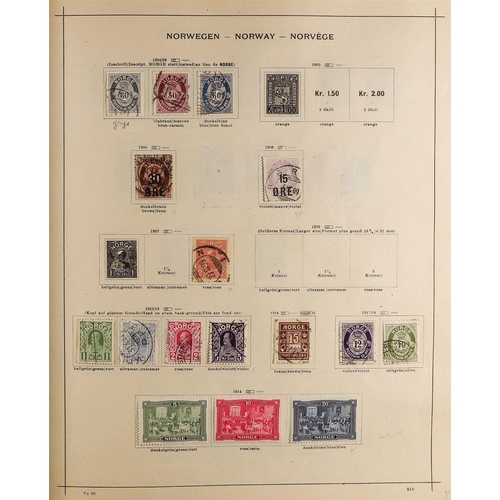 36 - COLLECTIONS & ACCUMULATIONS EUROPE 1854-1930 MINT & USED COLLECTION in a printed album, with Montene... 