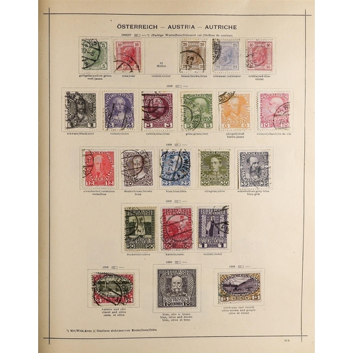 36 - COLLECTIONS & ACCUMULATIONS EUROPE 1854-1930 MINT & USED COLLECTION in a printed album, with Montene... 