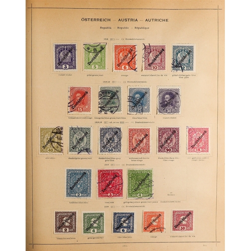 36 - COLLECTIONS & ACCUMULATIONS EUROPE 1854-1930 MINT & USED COLLECTION in a printed album, with Montene... 