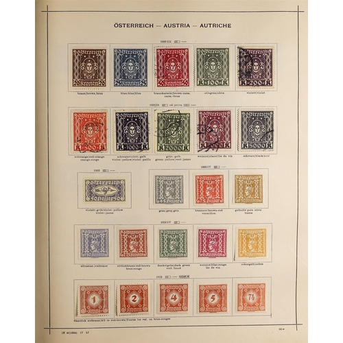 36 - COLLECTIONS & ACCUMULATIONS EUROPE 1854-1930 MINT & USED COLLECTION in a printed album, with Montene... 