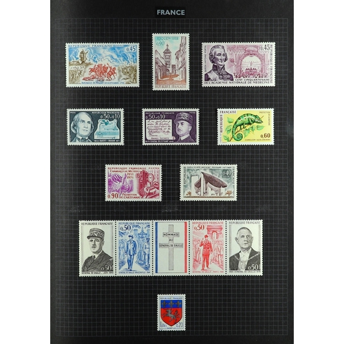 37 - COLLECTIONS & ACCUMULATIONS WORLD COLLECTION 1920's-80's mainly mint issues in three albums, incl. A... 