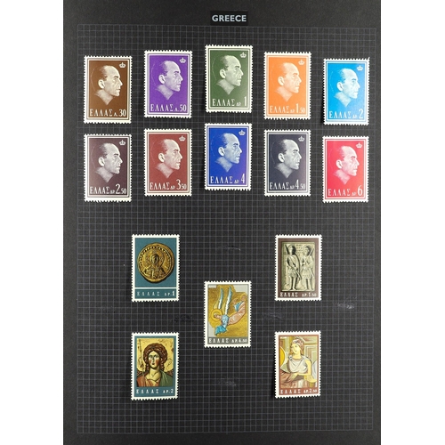 37 - COLLECTIONS & ACCUMULATIONS WORLD COLLECTION 1920's-80's mainly mint issues in three albums, incl. A... 