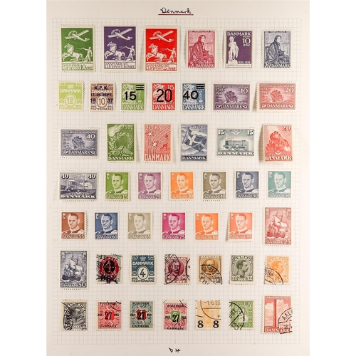 378 - DENMARK 1854-1953 MINT & USED COLLECTION CAT 3000+ incl. 1854-57 2s & 16s (4 margins) used, 1858 8s... 