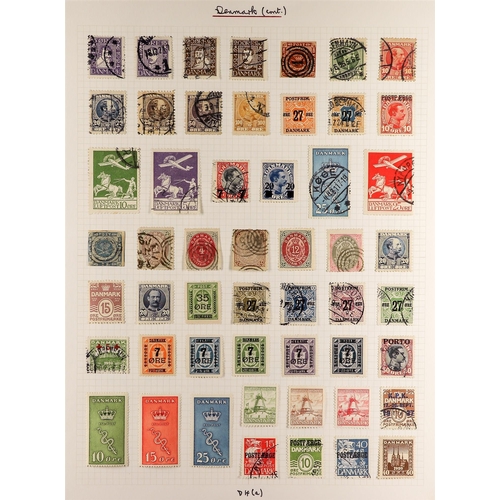 378 - DENMARK 1854-1953 MINT & USED COLLECTION CAT 3000+ incl. 1854-57 2s & 16s (4 margins) used, 1858 8s... 