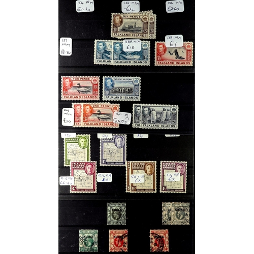 38 - COLLECTIONS & ACCUMULATIONS BRITISH COMMONWEALTH better ranges on stockcards, mint and used incl. Fa... 