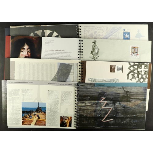 380 - DENMARK 2003-2008 PRESTIGE BOOKLETS (spiral bound type in slipcase), one of each year, the 2008 x2, ... 