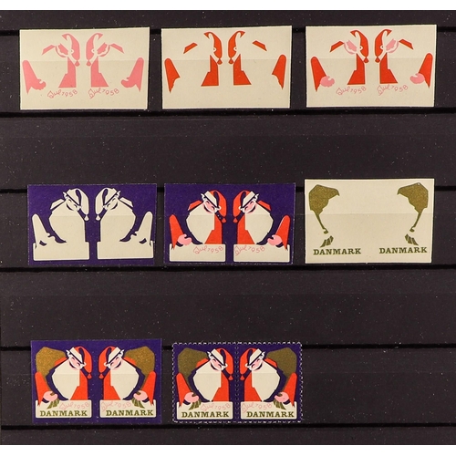 381 - DENMARK CHRISTMAS SEALS COLOUR SEPARATION PROOFS 1958-83 fine mint or never hinged mint Christmas Se... 