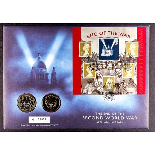 40 - COLLECTIONS & ACCUMULATIONS COIN COVERS OF GREAT BRITAIN 1986-2010 Royal Mint special FDC's with ins... 