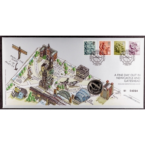 40 - COLLECTIONS & ACCUMULATIONS COIN COVERS OF GREAT BRITAIN 1986-2010 Royal Mint special FDC's with ins... 