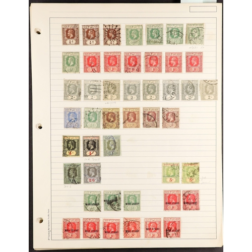 405 - FIJI 1903-90 USED ISSUES KEVII to 6d plus a few 1s fiscally used, KGV to 1s plus fiscally used to 5s... 