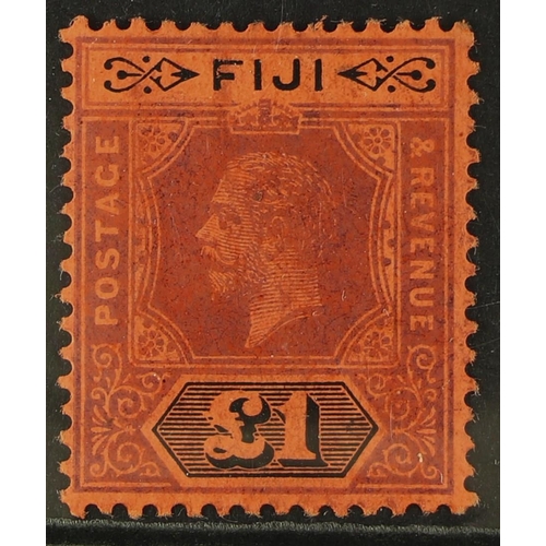 406 - FIJI 1914 £1 purple & black/red, Die I, SG 137, fine mint. Cat. £275.