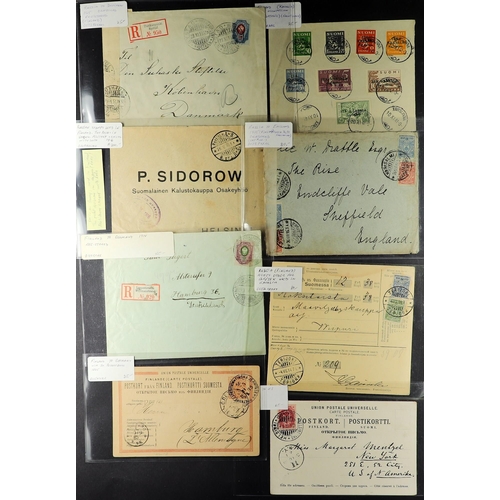 408 - FINLAND 1850's-1950's COVERS RANGE an American dealers stock (P.T.S.A. $1090+) incl. Russian period,... 