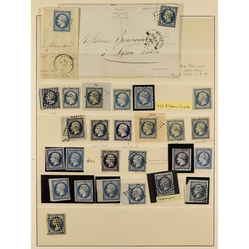 409 - FRANCE 1849-1871 CERES & NAPOLEON ISSUES with shades and postmarks interest, incl. 1849-52 20c (x2) ... 