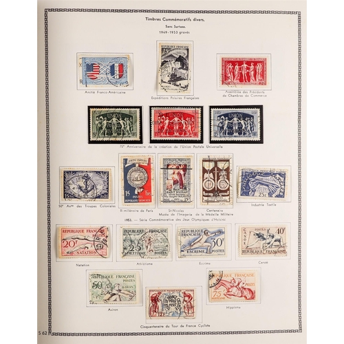 413 - FRANCE 1853-1983 USED COLLECTION in a printed 